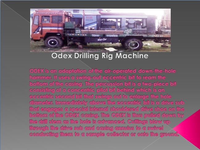 5, 7, 8 inch ODEX drilling